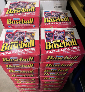 1990 Donruss Baseball Card JUMBO Wax Box 24 JUMBO FACTORY SEALED PACKS NEW