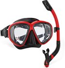 Comfortable Scuba Dive Snorkeling Spearfishing Purge Mask Dry Snorkel Gear Set