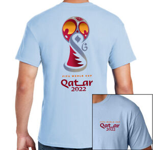 QATAR WORLD CUP 2022 SHORT SLEEVE BLUE HEAVY  T-SHIRT