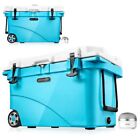 SereneLife 45 Qt Blue Cooler Box - PU Foam Middle Layer, Beach & Game Field Use