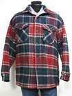 Vtg Woolrich Plaid Ranch Barn Hunting Mackinaw Coat Large Wool Faux Fur Lined
