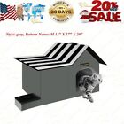 Outdoor&Cat House Feral Cat House Insulated with Mat M 13 X 17 X 20 grey