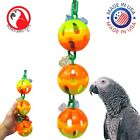 1204 Tri Ball Medium Bird Toy Parrot Cage Cockatiel Conure African Grey Amazon