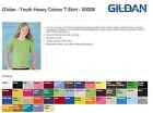 100 Gildan Youth T-SHIRTS COLORS 112 WHITE BLANK BULK LOT XS-XL Wholesale Kids