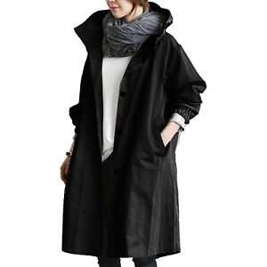 Women Raincoat Waterproof Hooded Rain Jacket Windbreaker Outdoor Long ctive