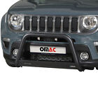 Bull Bar Push Front Bumper Grille for Jeep Renegade 2019-2023 Black Steel (For: Jeepster)