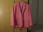 Women's Ignite Vintage Blazer, L, Pink, Collared, One Button Closure, 3 Pockets