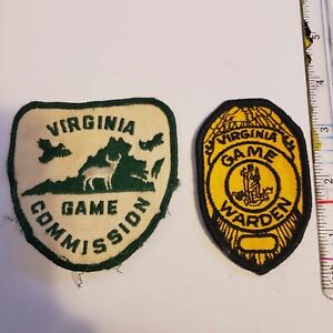 Game Warden Commission Warden Virginia Old VA Rare Patch Sheriff police lot