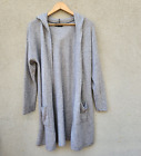 Charter Club Cardigan Women’s Extra Large Gray 100% Cashmere Duster Luxury