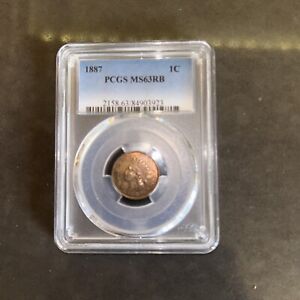 1887 Indian Cent PCGS MS63RB