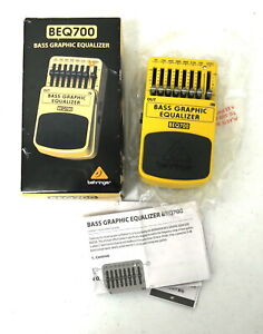 Behringer BEQ700 Bass Graphic Equalizer Pedal w/ Box & Manual ~ Free Shipping