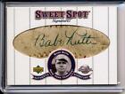 Babe Ruth 2001 Sweet Spot Signatures Classic Signed! Cut Autograph 1/1 Auto !!!
