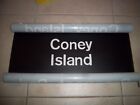 NYC SUBWAY ROLL SIGN 1974 CONEY ISLAND BROOKLYN BOARDWALK ATLANTIC OCEAN BEACH