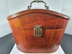 Large Brown Wooden Storage and Keepsake Box with Hinged Lid and Lock jewelry