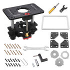 US Router Lift System Wood Router Table Up Plate Precision Woodworking Tool Set