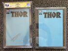 New ListingSS CGC 9.6 Thor #1 Blank Cover 1:500 Blue Variant Edition Signed D Cates SILVER