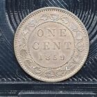 1859 1c Canada Large Cent Coin Queen Victoria