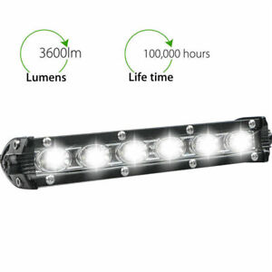 7-22'' INCH LED Work Light Bar Spot Flood Combo For Jeep Driving Offroad SUV ATV