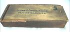 antique BROWN & SHARPE providence ri WOOD BOX empty tool micrometer caliper
