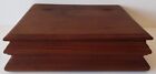 Antique Wood Box with Hinged Lid - Stationary Handkerchief Trinket - 12”x8”x3”