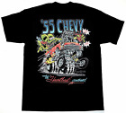 55 Chevy Ed Big Daddy Roth Rat Fink Shirt Black Classic Unisex