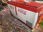 Vintage Coca Cola Cooler  .. 1950s Red and white