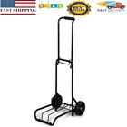 Compact Folding Steel Hand Truck Trolley Luggage Cart Foldable Dolly Push 75lbs
