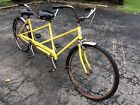 Vintage Schwinn Twin Tandem Bike - Original Yellow  Paint - Good