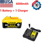 For DeWalt 20V 20 Volt Max 6.0AH DCB205 DCB200 Lithium Ion Replacement Battery