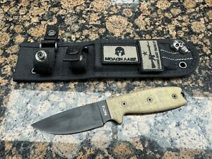 Ontario Knives RAT-3 Fixed Blade Knife  Carbon Steel Tan