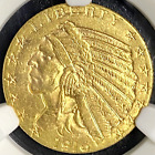 NGC MS-61! 1916-S $5 INDIAN GOLD HALF EAGLE