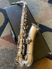 C.G. Conn 8 M Low Pitch 1920 Silver Plated Wonder C Melody Saxophone PLAYS