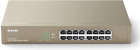 TEG1016D, Unmanaged 16 Port Gigabit Switch, Rackmount Ethernet Switch, Plug & Pl