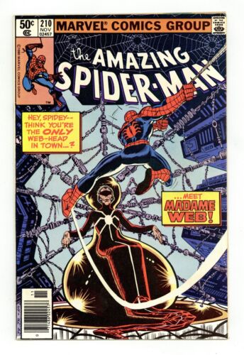 Amazing Spider-Man #210N VG- 3.5 1980 1st app. Madame Web