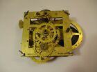 Antique Vintage Manross Wall Clock Movement Mechanism Brass Gears