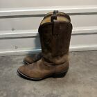 Durango Western Cowboy Boots Mens 11.5 EE Almond Toe Brown Leather DB922