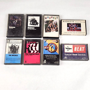Madness The English Beat The Specials Cassette Tape Lot of 8 Ska Reggae Rock