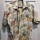 Hawaiian Shirt Men’s Size L Cooke Street Button Up Floral Vintage 90’s Pineapple