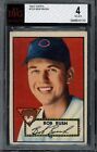 1952 Topps #153 Bob Rush BVG 4 VG-EX Red Back Baseball Card