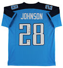 Chris Johnson Authentic Signed Blue Pro Style Jersey Autographed BAS Witnessed