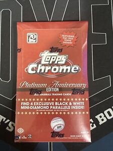 Topps 2021 Chrome Baseball Platinum Anniversary Lite Box Trading Card