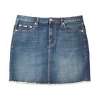 DKNY Jeans Women's 17 inch Mid Rise Denim Skirt Size 14 Nomad