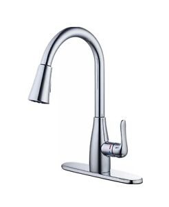 Glacier Bay McKenna Single-Handle Pull-Down Sprayer Kitchen Faucet Chrome
