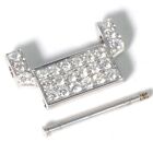 Cartier Tank Francaise Ladies 18k White Gold & Diamonds Watch Strap Half Link