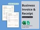 Invoice & Receipt Templates for Microsoft Excel/Google Sheets - Business Invoice