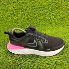 Nike Legend React 2 Womens Size 9 Black Pink Athletic Shoes Sneakers AT1369-004
