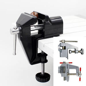 Universal Table Vise Home 3.5inch Aluminum Mini Hobby Clamp On Table Bench Vise