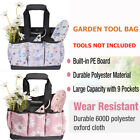 WORKPRO Oxford Garden Tool Storage Bag Heavy Duty w/ Anti-Slip Handle Pink/White