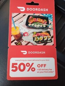 DoorDash 50% Off + $0 Delivery Fee on First Order with Code. Expires 08/31/2024