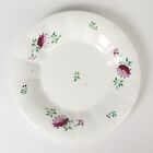 Soft Paste Porcelain Plate British Purple Floral Sprig Antique Staffordshire